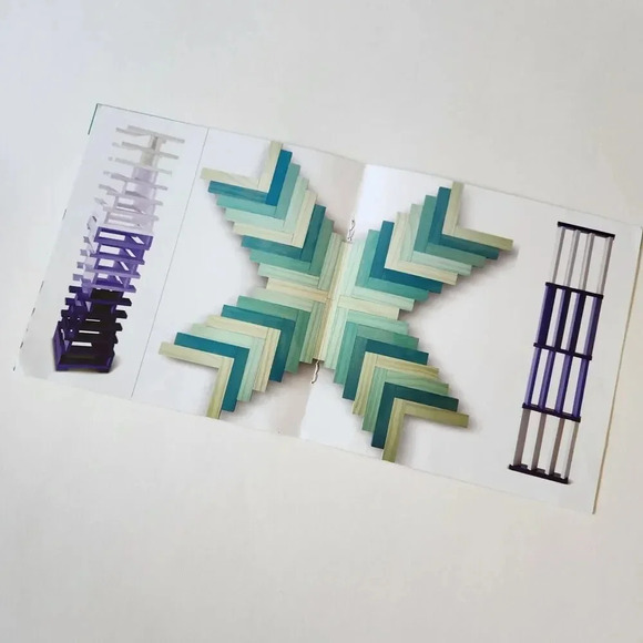 KEVA PLANKS Teal Maple Learn Stack Build Brain Toy 2013 Mindware Precision Green - Picture 12 of 16